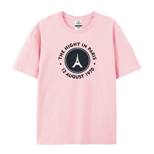T-Shirt Homme 100% Coton Pour Fans De Football - Maillot Paris À Manches Courtes