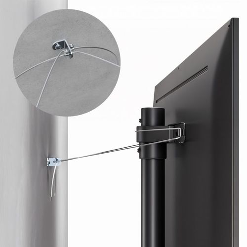 Support de sol Maclean pour TV, 32-70", max. VESA 400x400, max. 40kg, MC-494