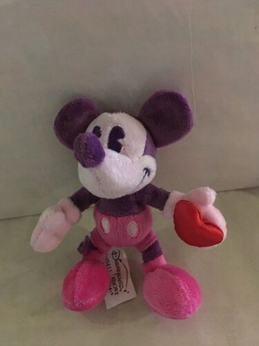 Mini peluche mickey amoureux - disney disneyland paris - neuf