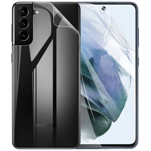 Film Ecran Avant Et Arriere De Protection En Hydrogel Souple Pour Samsung Galaxy S21 6.2" - Visiodirect -