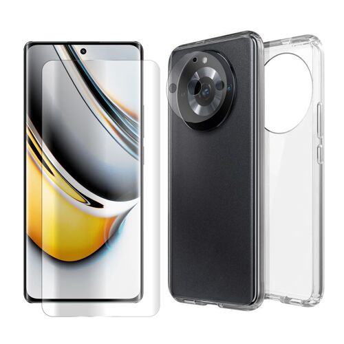 Verre Trempé Incurvé Pour Realme 11 Pro 5g 6.7"+Verre Trempé Caméra Arrière + Coque Transparente Souple Silicone -Visiodirect -
