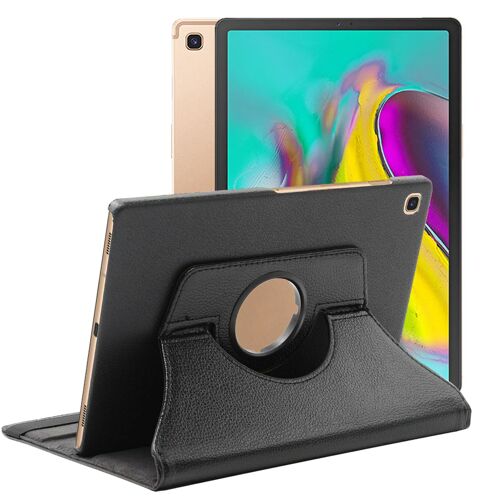 Etui Rotatif En Simili Cuir Pour Tablette Samsung Galaxy Tab S5e 10.5" Sm-T720/Sm-T725 - Noir - Visiodirect -