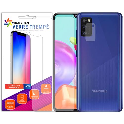 Verre Trempé Pour Samsung Galaxy A41 Sm-A415f + Verre Trempé Camera Arrière Protecteur- Film Protection En Verre Trempé -Visiodirect-