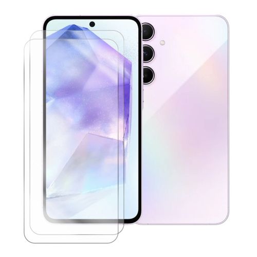Lot de 2 Verres trempé pour Samsung Galaxy A55 5G SM-A556B 6.6"" - Film de protection - Visiodirect -