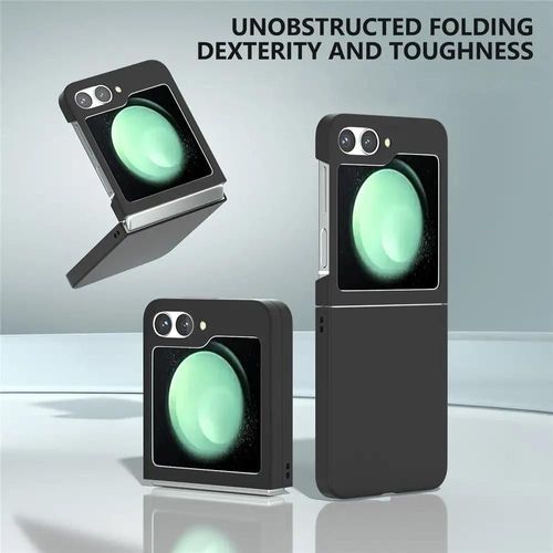 Coque Pour Samsung Galaxy Z Flip 7 - Housse Etui Rigide Avant Et Arriere - Noir
