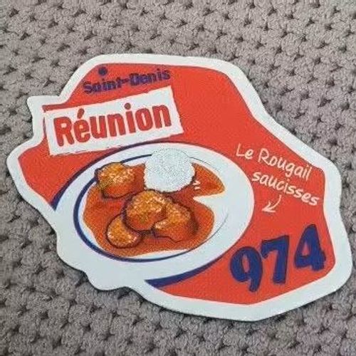 Magnet Le Gaulois Depart'Aimant 974 La Réunion Saint Denis Le Rougail Saucisses