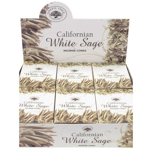 Encens Green Tree Sauge Blanche Cône - 15 grs