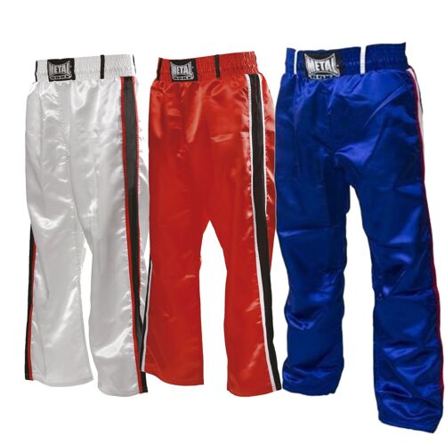 Pantalon De Full Contact Metal Boxe140 Cm - Rouge