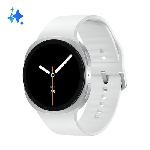 Samsung Galaxy Watch8 Galaxy Watch 8 1.3" AMOLED 40 mm Numérique 438 x 438 Écran tactile Argent Wifi GPS (satellite)
