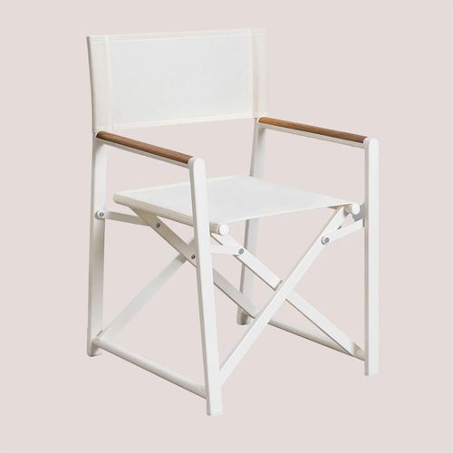 Lot De 4 Chaises De Réalisateur Pliantes Jordana Blanc Gardenia
