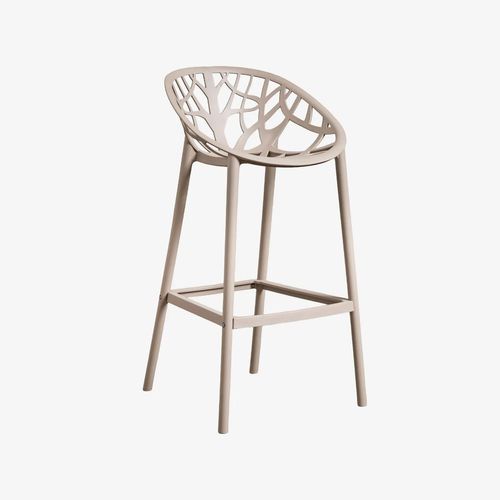 Tabouret De Jardin Haut En Polypropylène Ores Moka Brown ¿75 Cm