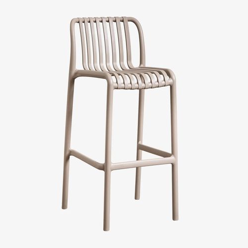 Tabouret De Jardin Empilable En Polypropylène Wendell Moka Brown ¿75 Cm