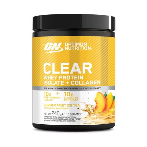 Clear Whey Protein Isolate + Collagen (240g)|Summer Ice Tea| Whey Isolate|Optimum Nutrition 