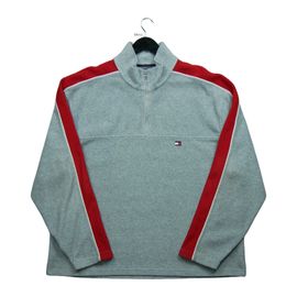 Reconditionné - Pull Polaire Tommy Hilfiger Vintage - Taille 2xl - Homme - Gris