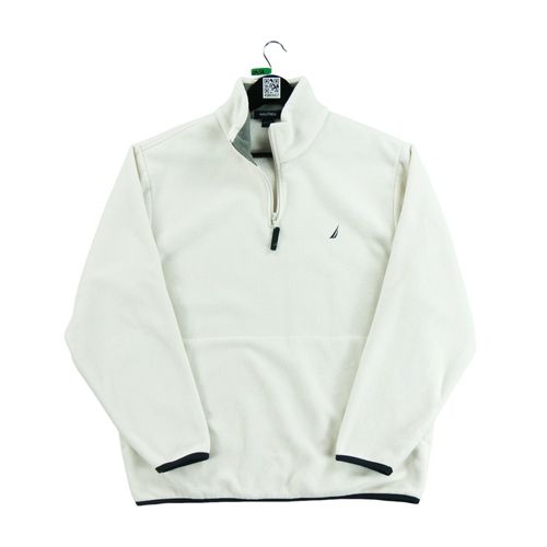Reconditionné - Pull Polaire Nautica - Taille L - Homme - Blanc