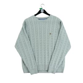 Reconditionné - Pull Tommy Hilfiger Torsadé - Taille Xl - Homme - Gris