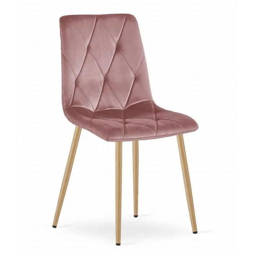 Chaise Komodee Bosa - 1 Pieces - Rose Pieds En Métal 40 X 44 X 89 Cm