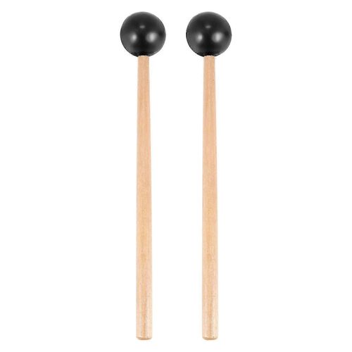 2pcs Soft Rubber Head Sticks Manche En Bois Maillets Pour Glockenspiel Xylophone Instruments De Musique Pièces