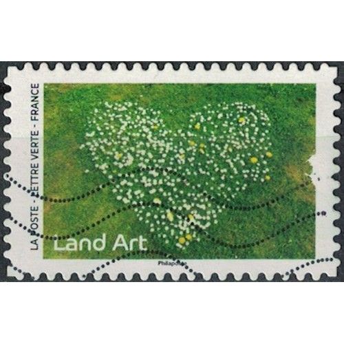 France 2024 Oblitéré Used Land Art Marguerites En Forme De Coeur Sur Herbe Y&t Fr 2377