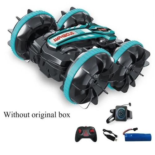 Voiture radiocommandée Amphibie Stunt RC - CV-B500-2 bleu N - 2.4G 4Wd - Double face Dérive