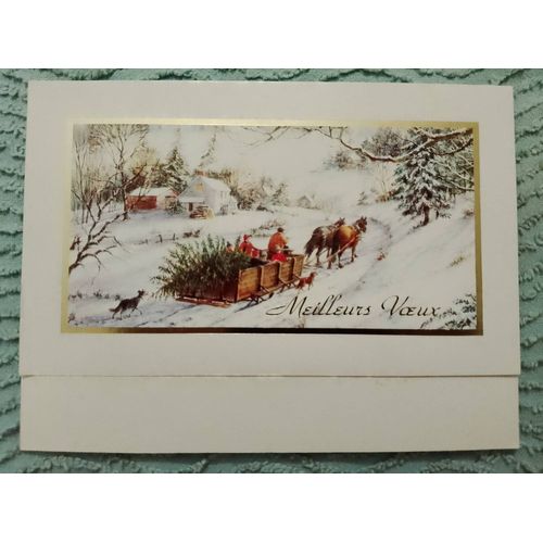 Carte Postale Colorée "Meilleurs V?ux" Vintage Années 90.