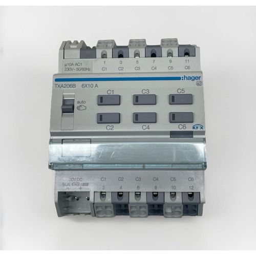 Hager TXA206B – Actionneur binaire 6 sorties 10A KNX - Très Bon État