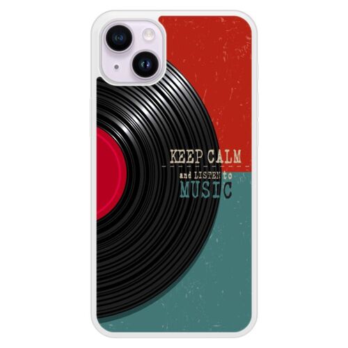 Coque Silicone Renforcée - Compatible Apple Iphone 15 - Design Keep Calm