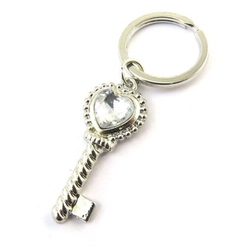 Promotion ! Porte-Clés Créateur 'clé D'amour' Blanc