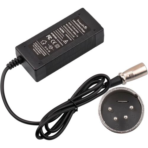 24v Chargeur Trottinette Électrique Vélo Batterie Au Plomb-Acide Xlr 4p Pour Fauteuil Roulant Voiturette De Golf