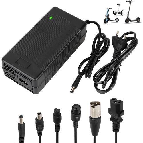 Chargeur 54,6v 2a Pour Trotinette Electrique¿Chargeur E-Bike, 48v Universel Chargeur Batterie Lithium Avec 6 Connecteurs¿Charge Rapide Pour Hoverboard¿E-Bike¿Scooter Électrique
