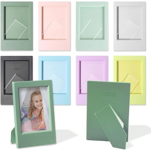 KALANKA-Lot de 8 mini cadres photo colorés de 7,6 cm (5,1 x 7,6 cm), mini cadres photo pour film de 7,6 cm, petit cadre photo de table