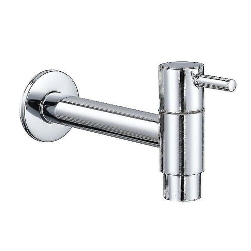 Robinet De Piscine Vadrouille,Robinet Mural Noir,Robinet Mural,Robinet D'eau Froide,Salle De Bain,Évier,Balcon,Robinet D'économie D'eau En Acier Inoxydable De Cuisine (Argent)-Y