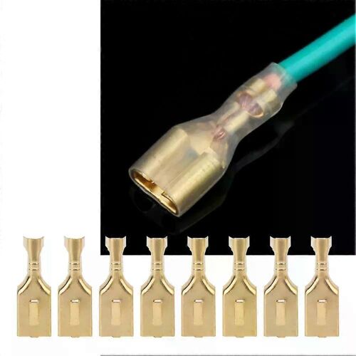 100 pcs Blade connecteur carré en laiton Plug and Pull type connecteur Terminal 78mm