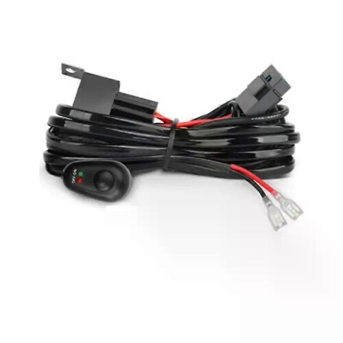 Kit De Faisceau De Câbles Pour 1 Fusible Lumineux Interrupteur Marche-Arrêt 12v 40a Relais 180 W/ 300w Pour Barre Lumineuse De Travail Led 4-52 Pouces