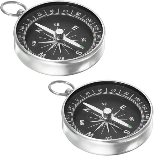 Boussole De Poche ¿ Boussole De Survie Avec Porte-Clés Pour Randonnée Et Camping