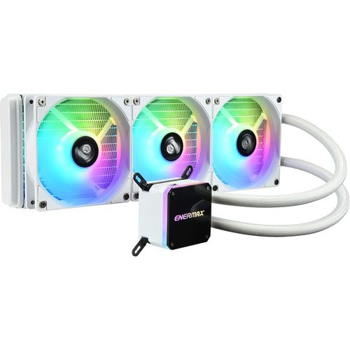 ChenQuanSarl-Watercooling, Refroidissement Liquide Du Processeur Aio Liq Iii 360 Argb Blanc - 3 Ventilateurs 12Cm