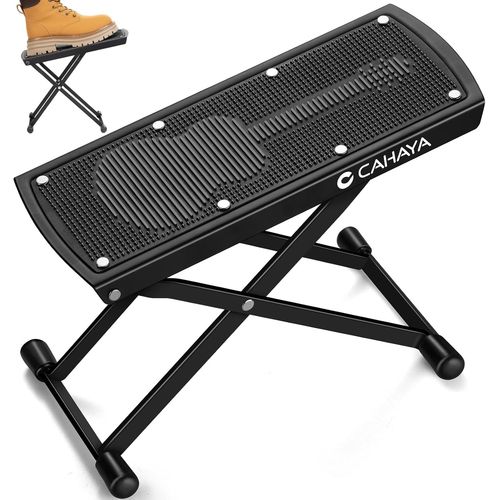 Chenquansarl-Repose-Pied Pour Guitare Réglable À 6 Niveaux Repose-Pied Avec Coussin En Caoutchouc Antidérapant - Tabouret De Guitare Portable Et Pliable Pour Guitaristes, Capacité De Charge Imale 70