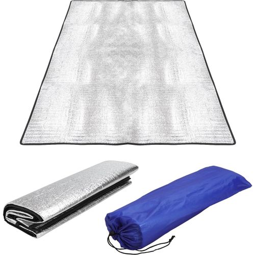 Yemaesre-Tapis De Sol Isolant En Aluminium - 100 X 200 Cm - Pliable - Pour Le Camping, Le Camping - Imperméable - Anti-Humidité - Ultra Léger - Isolation Thermique - Pour Le Yoga, Le Sport