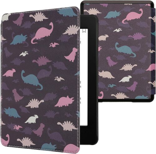 Etui Compatible Avec Kindle Paperwhite 11e Génération-Étui À Rabat Magnétique Tablette Ereader Similicuir Pour Kindle Paperwhite-Violet-Jaune-Bleu