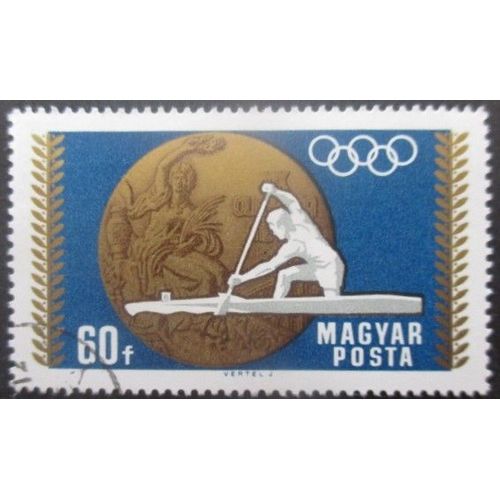 Hongrie N°2021 Médaille D'or Aux Jeux Olympiques De Mexico 1968 Oblitéré