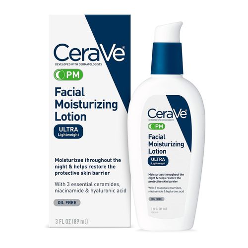 Lotion Après-Midi - Cerave Crème Hydratante Pour Le Visage, Crème De Gratitude Am Jour Et Pm Nuit Avec Éventuelles F30, Réparation Des Peaux Sensibles, Nicotinamide, 89ml 