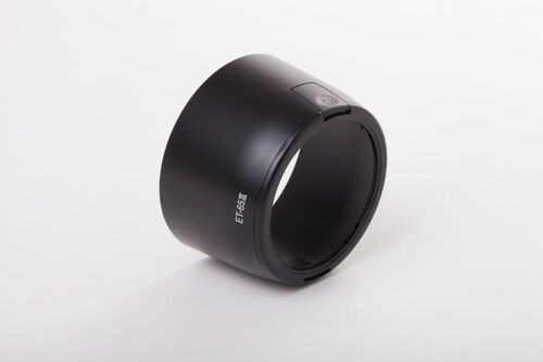vhbw Pare-soleil remplacement pour Canon ET-65 III pour 58mm objectif - Cache noir plastique rond 8,8cm