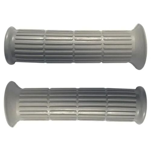 Poignée Revêtement Gris 22mm 24mm 130mm Cyclo Mobylette Scooter Moto (Paire)