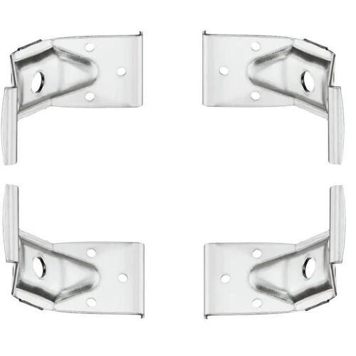 4x ferrure d'angle raccord acier 40mm table lit meuble coin connecteur fixation