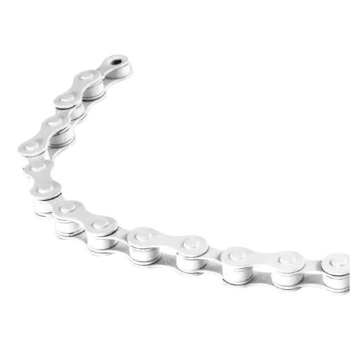 Chaine 1-2x1-8" 112 Maillons Blanc Vélo Bmx Single Speed Pignon Fixe Route