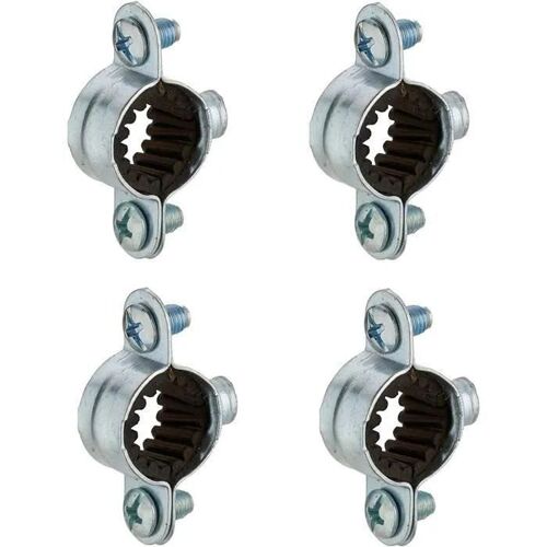 4x COLLIER DE SERRAGE ISOPHONIQUE DIAMÈTRE 16MM PAS DE VIS 7/150 FIXATION TUBE TUYAU PLOMBERIE CUIVRE CAOUTCHOUC CONNECTEUR RACCORD