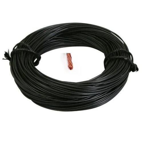 Fil électrique - CYCLINGCOLORS - 1 mm² - Cuivre - Noir - Au mètre