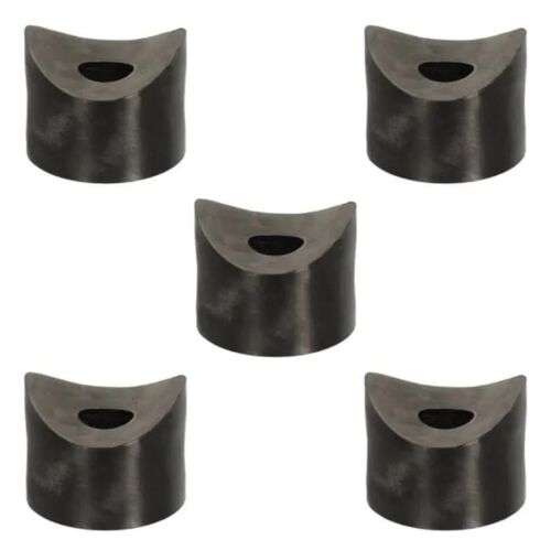 5x entretoise plastique 4mm M8 concave Ø25mm noir cale tube axe rondelle
