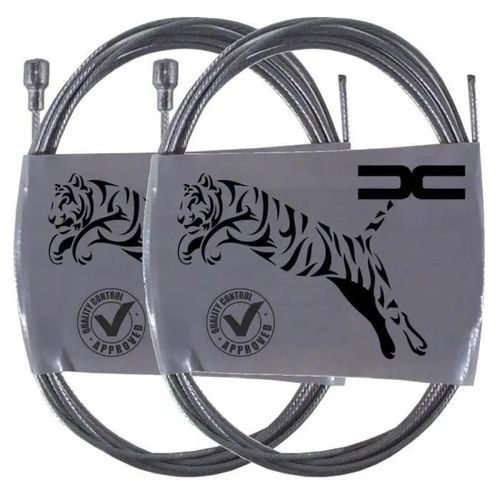 2x Cable De Frein Velo Route Avant Arriere Tete Poire Qualite Acier Cycle Ville