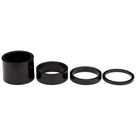 Entretoises De Direction Vélo - Cyclingcolors - Kit De 4 Hauteurs 5mm 10mm 15mm 20mm - Noir